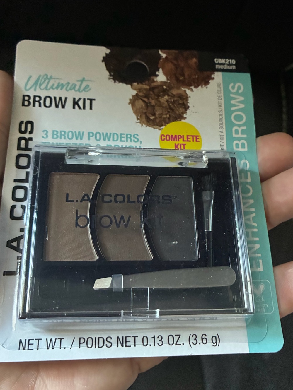 L.A. Colors Brow Kit - Three Brown Shades